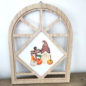 Rustic Fall Gnome Wall Decor